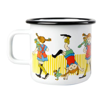 Caneca de esmalte Pippi Långstrump 3,7 dl - Branco - Muurla