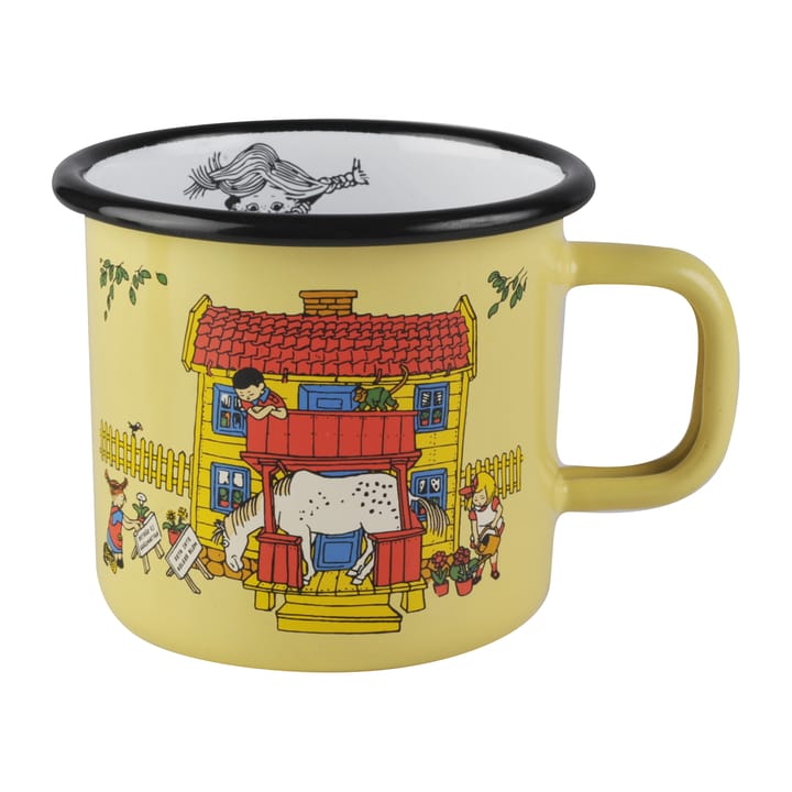 Caneca de esmalte Villa Villekulla 3,7 dl, Amarelo  Muurla