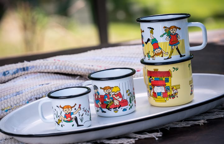 Caneca de esmalte Villa Villekulla 3,7 dl - Amarelo  - Muurla