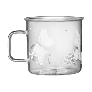 Caneca de vidro Moomin 35 cl - Let it snow - Muurla