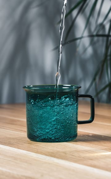 Caneca de vidro Muurla 35 cl - Teal - Muurla