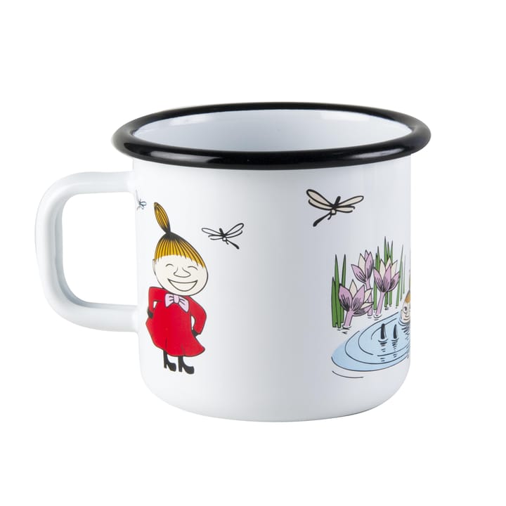 Caneca esmalte branca Little My - 3,7 dl - Muurla