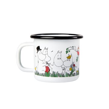 Caneca esmalte Glada familjen 1,5 dl - Gladafamiljen - Muurla