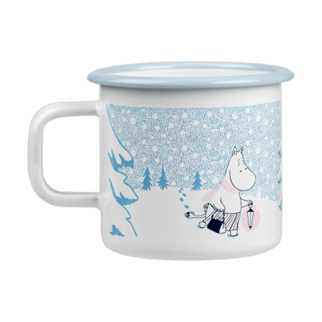 Caneca esmalte Moomin 37 cl - Let it snow - Muurla