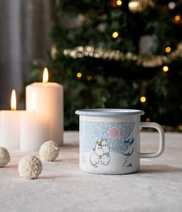 Caneca esmalte Moomin 37 cl - Let it snow - Muurla