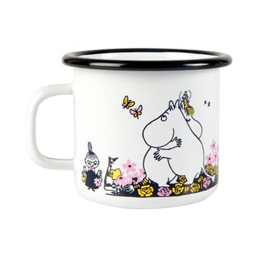 Caneca esmalte Moomin hugs 25 cl - branco - Muurla