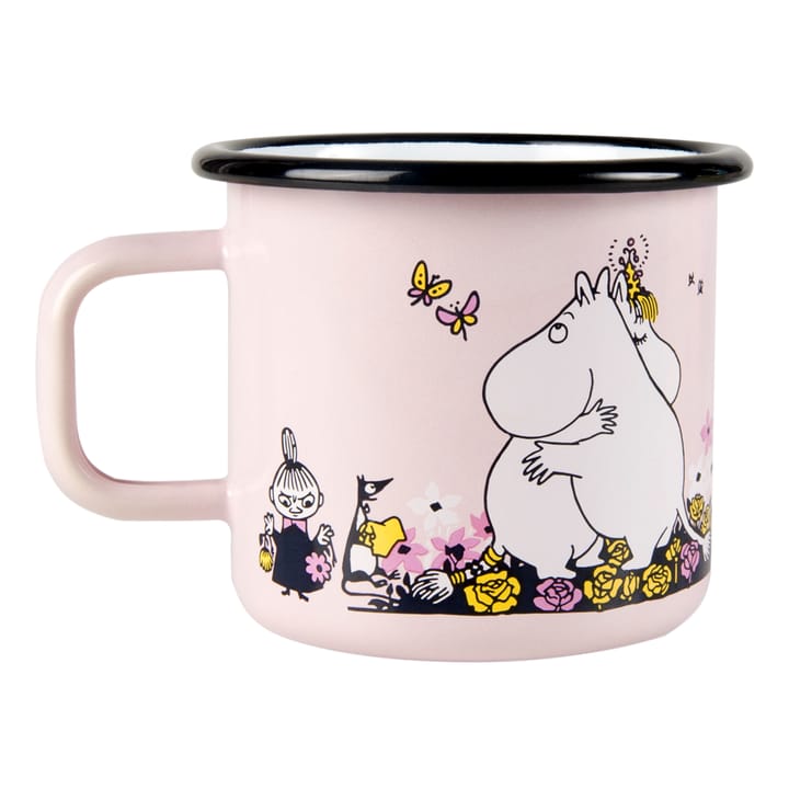 Caneca esmalte Moomin hugs 37 cl, Rosa Muurla