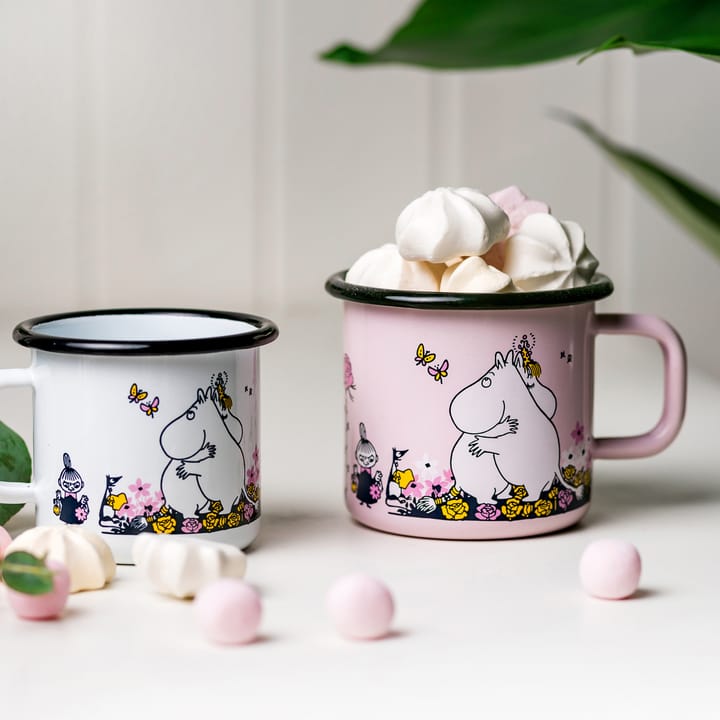 Caneca esmalte Moomin hugs 37 cl, Rosa Muurla