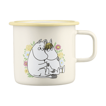 Caneca esmalte Mumin 550 ml - Flowers - Muurla