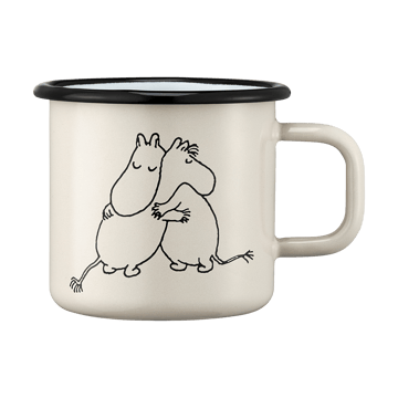 Caneca esmalte Mumin 80 37 cl - Branco - Muurla