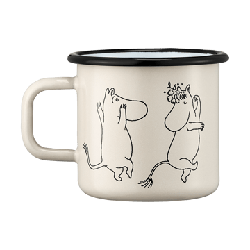 Caneca esmalte Mumin 80 37 cl - Branco - Muurla