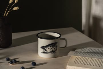 Caneca esmalte Teemu Järvi x Muurla 55 cl - Lúcio & truta - Muurla