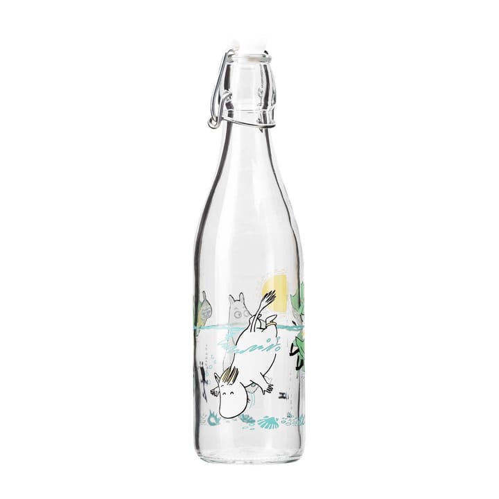 Garrafa de vidro Moomin 0,5 l, Fun in the water Muurla