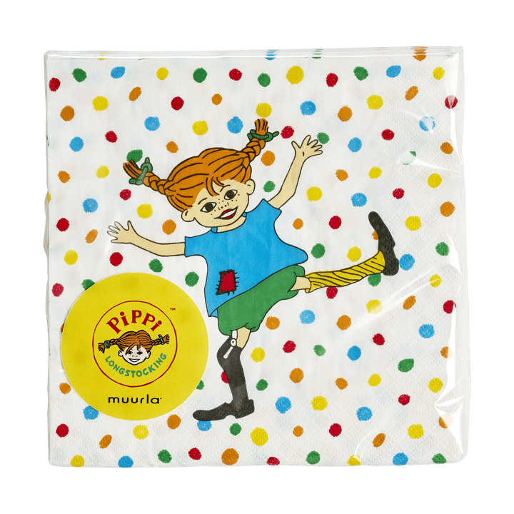 Guardanapos Pippi 33x33 cm pacote de 20 - Hoppsansa - Muurla