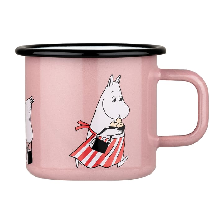 Moomin mamma caneca esmaltada 37 cl - Rosa - Muurla