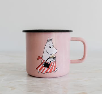 Moomin mamma caneca esmaltada 37 cl - Rosa - Muurla