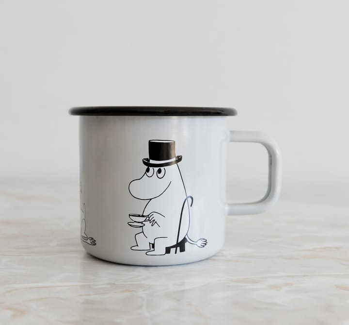 Moomin pappa caneca esmaltada 37 cl - Cinza - Muurla