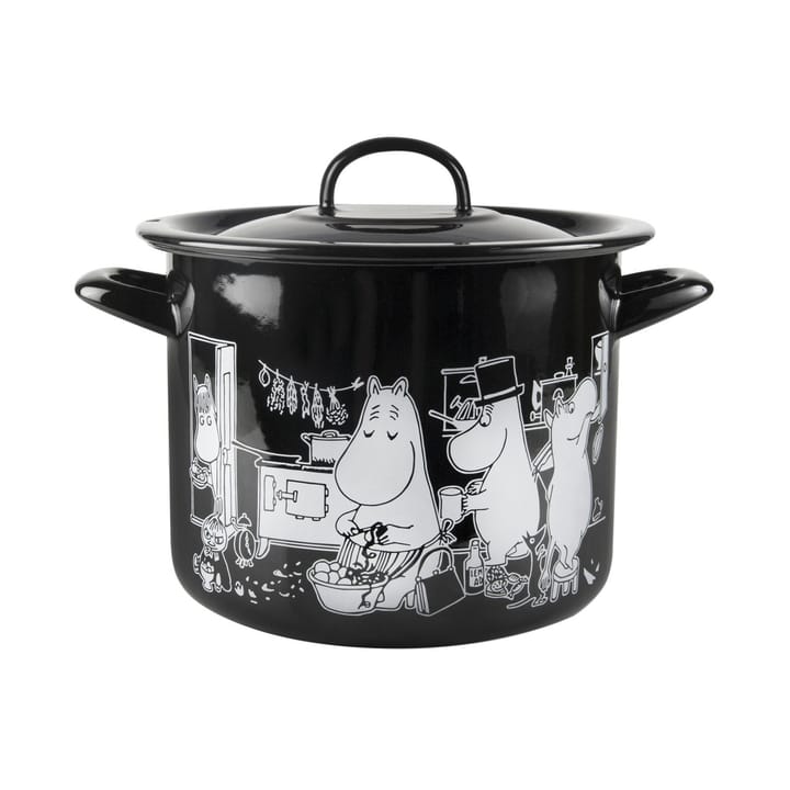 Panela com tampa em esmalte Moomin - 3,5 L - Muurla