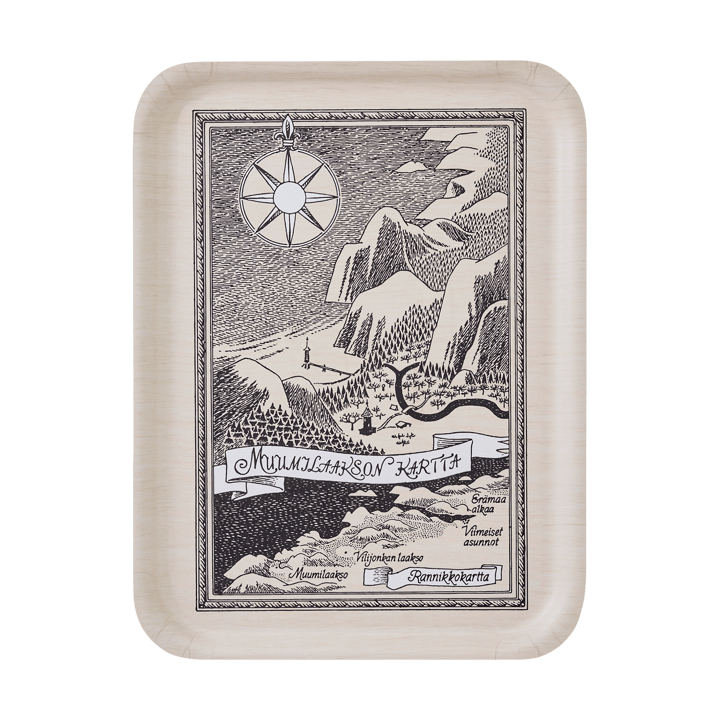 Tabuleiro Moomin 32x42 cm - Finnish Moominvalley map - Muurla