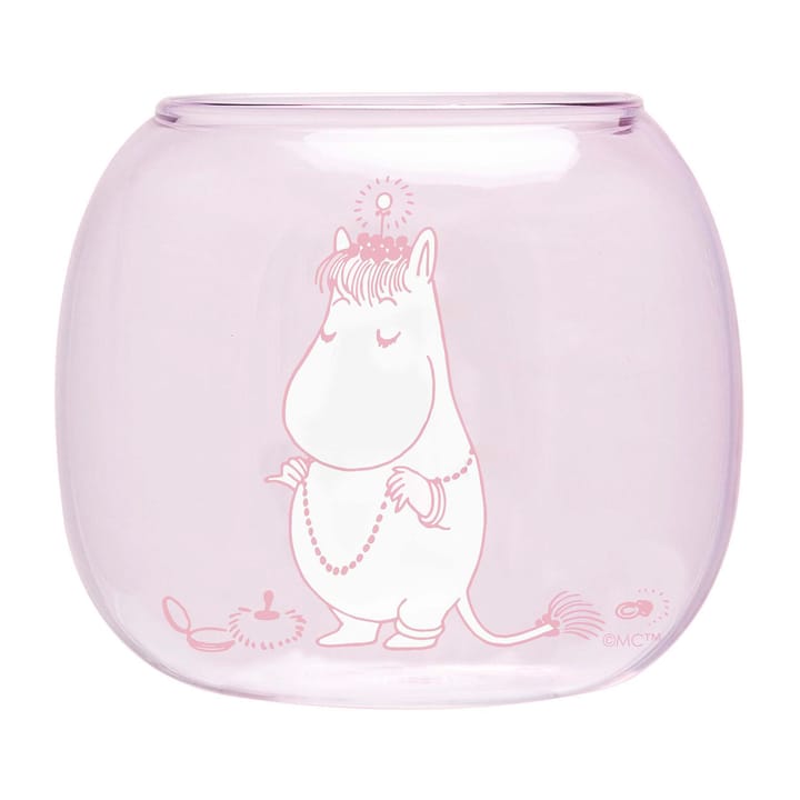 Vaso lanterna Snorkmaiden Ø9 cm - Rosa  - Muurla