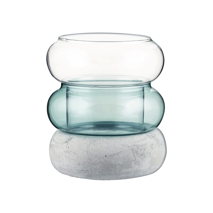 Vaso/lanterna Bagel 12 cm - Lake blue - Muurla