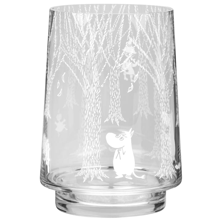 Vaso/lanterna In the Woods 20 cm - transparente-branco - Muurla