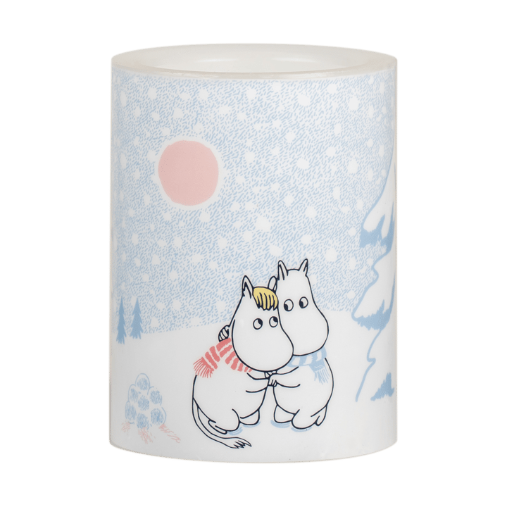 Vela LED Moomin 10 cm - Let it snow - Muurla