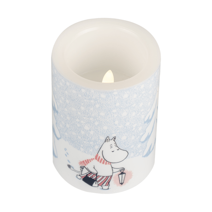 Vela LED Moomin 10 cm - Let it snow - Muurla