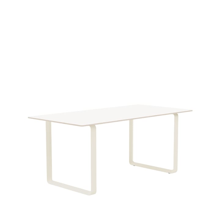 70/70 mesa de jantar 170x85 cm - Branco laminado-compensado-areia - Muuto