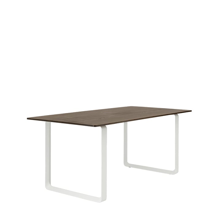 70/70 mesa de jantar 170x85 cm - Carvalho-Branco fumado sólido - Muuto