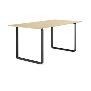 70/70 mesa de jantar 170x85 cm - Carvalho sólido-preto - Muuto