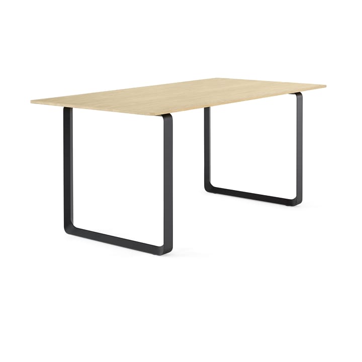 70/70 mesa de jantar 170x85 cm - Carvalho sólido-preto - Muuto