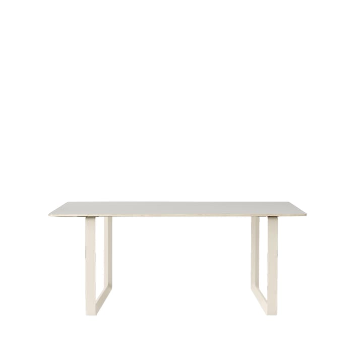 70/70 mesa de jantar 170x85 cm - óleo de linhaça cinzento-compensado-areia - Muuto