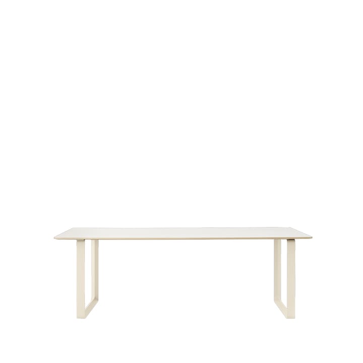 70/70 mesa de jantar 225x90 cm - Branco laminado-compensado-areia - Muuto