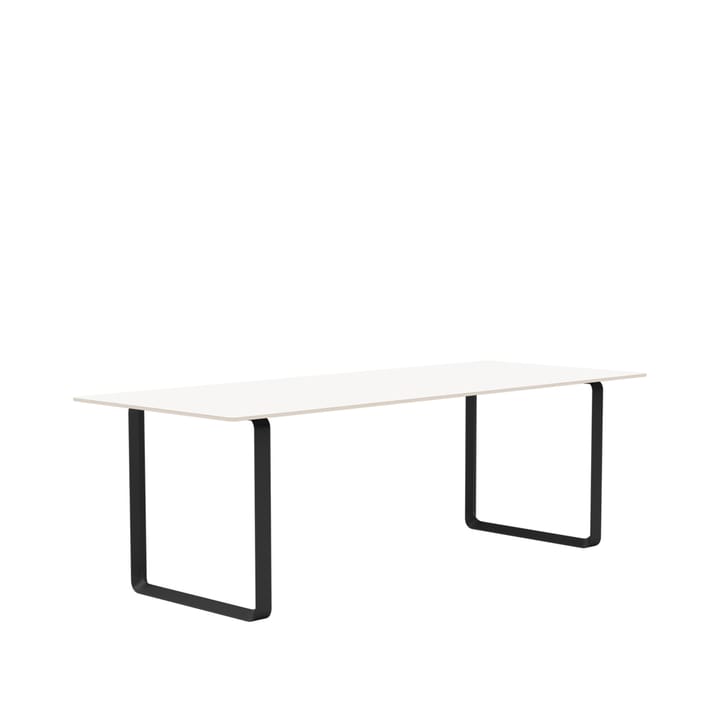 70/70 mesa de jantar 225x90 cm - branco laminado-compensado-preto - Muuto