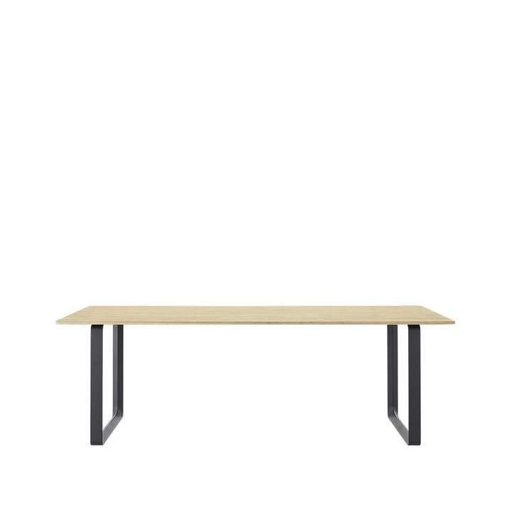 70/70 mesa de jantar 225x90 cm - Carvalho sólido-preto - Muuto