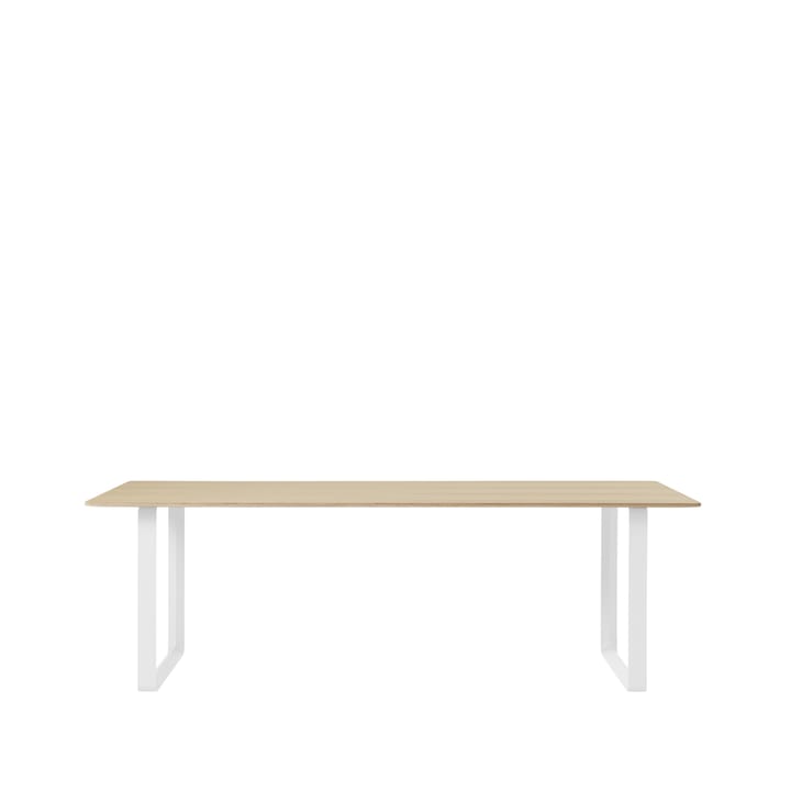 70/70 mesa de jantar 225x90 cm - Folheado de carvalho-compensado-branco - Muuto