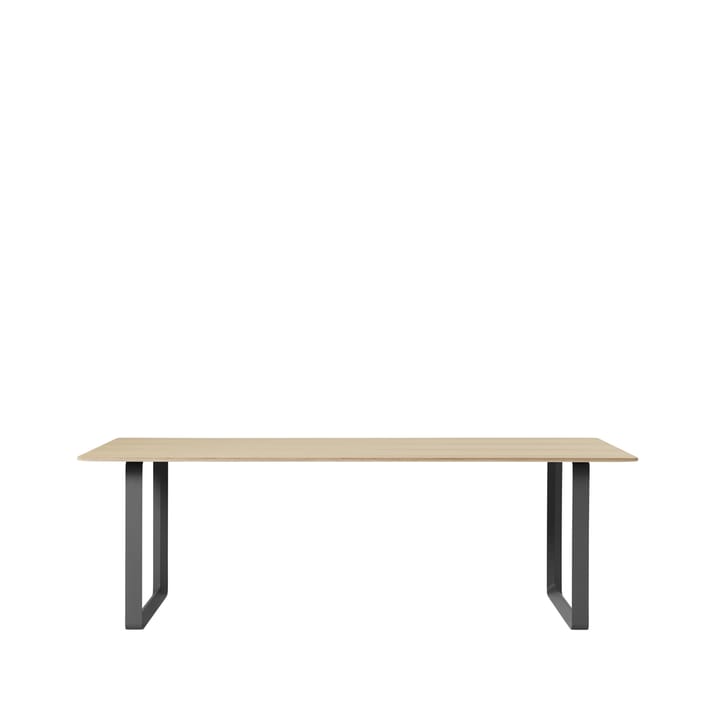 70/70 mesa de jantar 225x90 cm - Folheado de carvalho-compensado-preto - Muuto