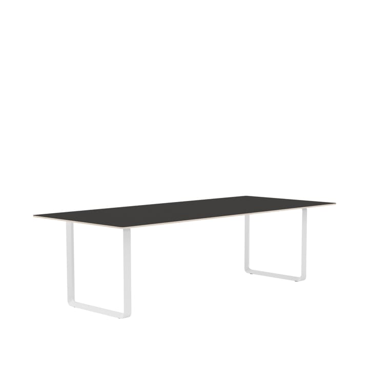 70/70 mesa de jantar 255x108 cm - Óleo de linhaça-Compensado-Branco - Muuto