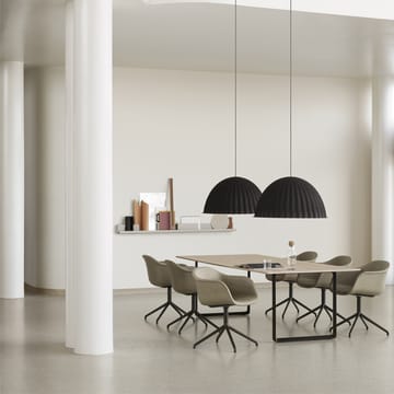 70/70 mesa de jantar 295x108 cm - Branco laminado-compensado-areia - Muuto