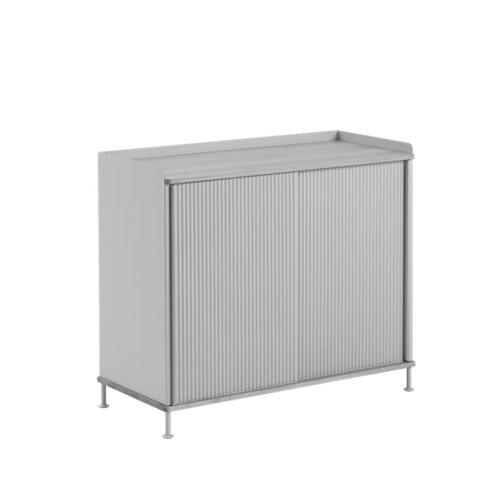 Aparador alto Enfold, Metal-cinzento Muuto