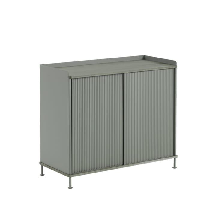 Aparador alto Enfold - Metal-verde dusty - Muuto