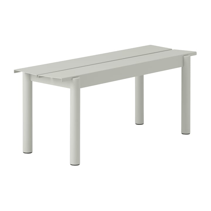 Banco de aço Linear 110 cm - Cinza (RAL 7044) - Muuto