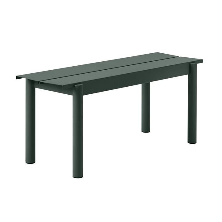 Banco de aço Linear 110 cm, Dark green Muuto