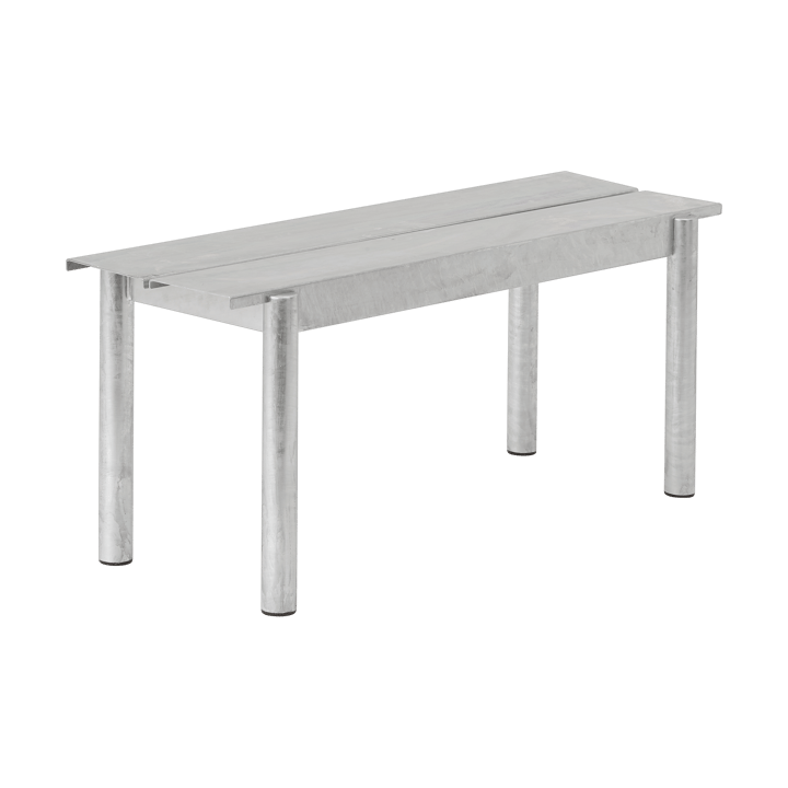 Banco de aço Linear 110 cm - Warm galvanized steel - Muuto