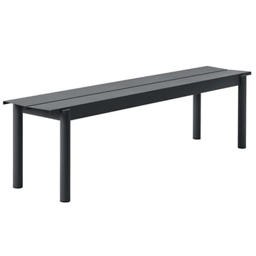 Banco de aço Linear 170 cm - Black - Muuto