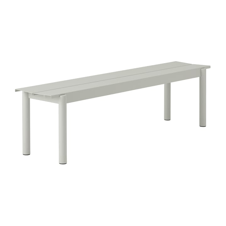 Banco de aço Linear 170 cm - Cinza (RAL 7044) - Muuto