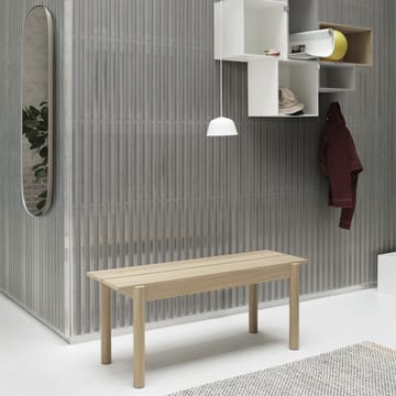 Banco Linear, carvalho - 110 cm - Muuto