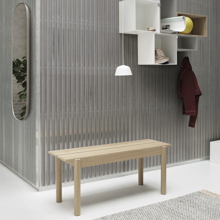 Banco Linear, carvalho, 110 cm Muuto