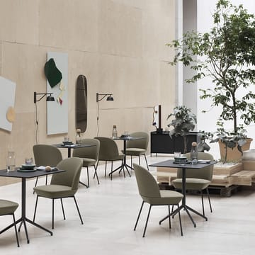 Bancos laterais estofos em tecido Oslo - Still 941-cromo - Muuto